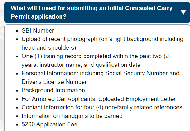 Need Concealed Carry Permit App