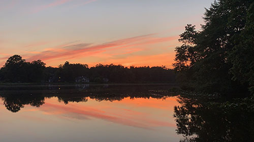 Sunset Grover Pond Kalyan Muthusamy